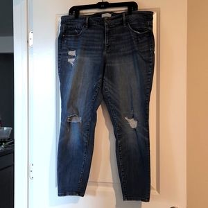 Distressed jeans
